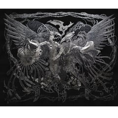Flight to Eternity, Museum-Grade Silver Embroidery Large Tapestry