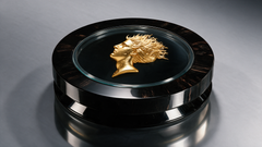 Diana-Luna Art Deco Macassar Ebony & 24K Gold Leaf Low Cocktail Table