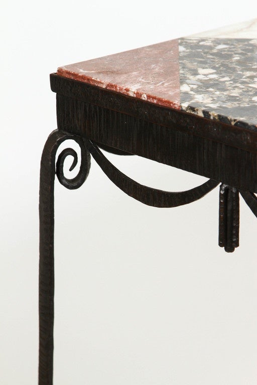 Marble Marquetry Table For Sale 5