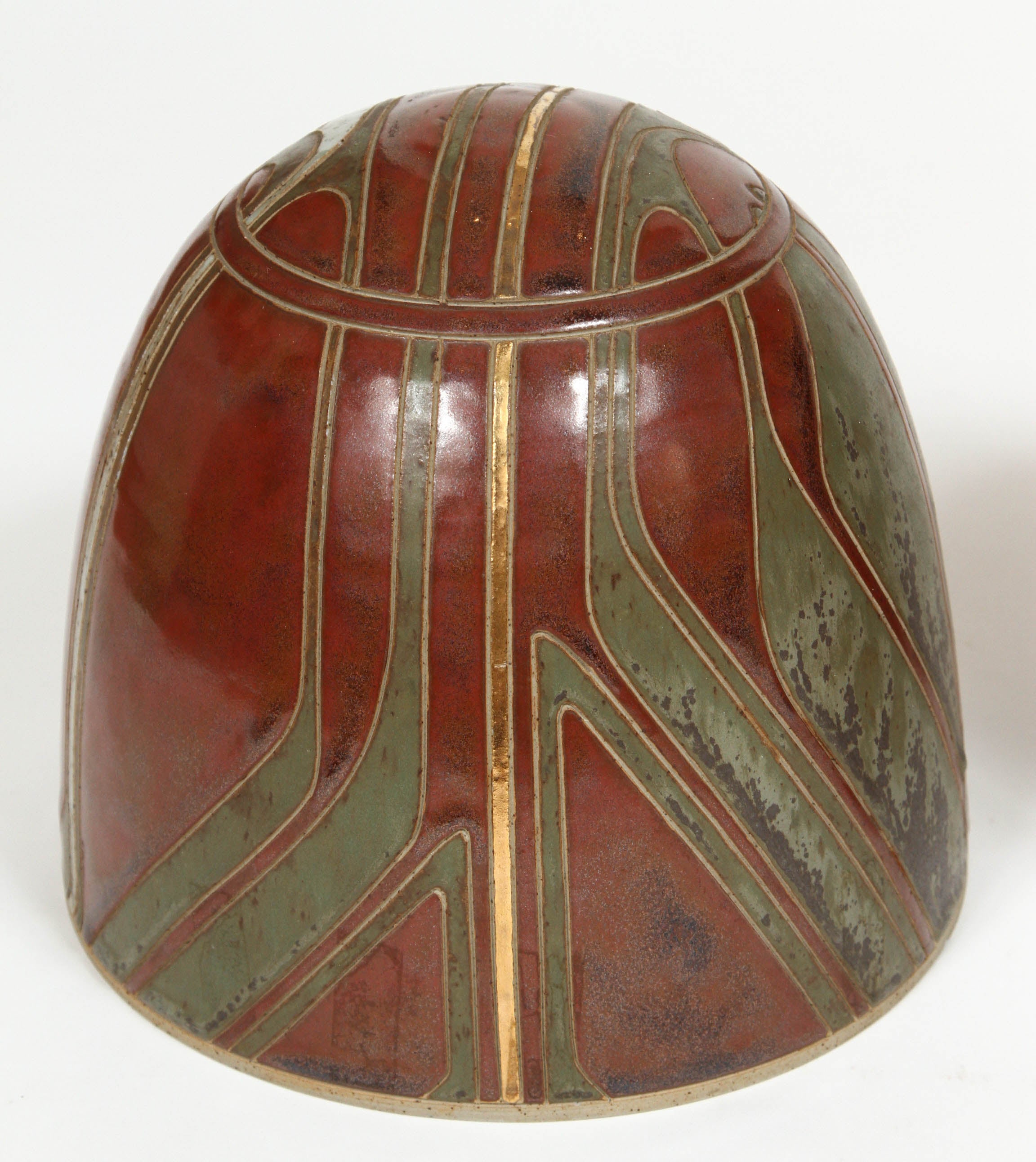 Brown Ceramic Egg In Excellent Condition For Sale In Los Angeles, CA