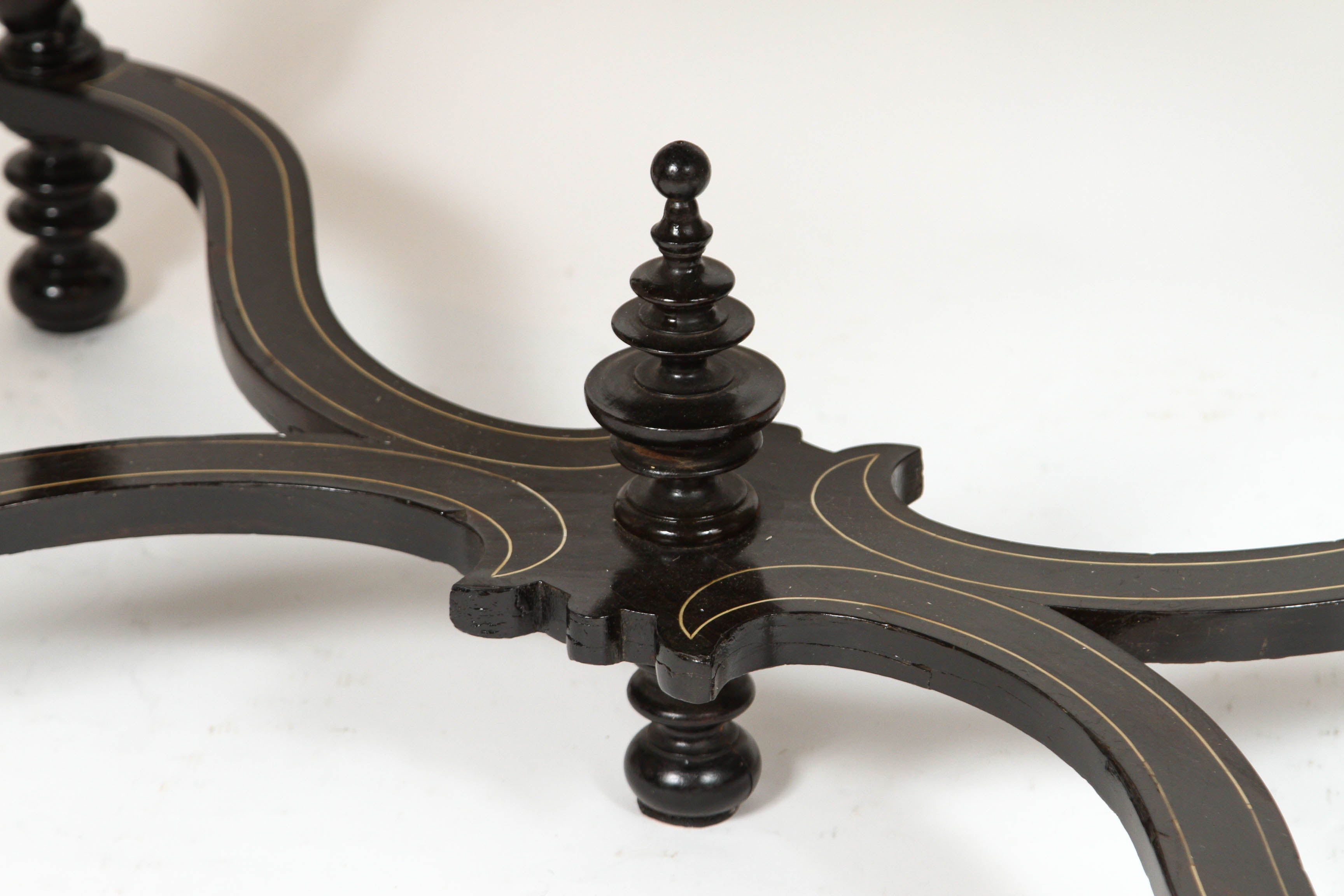 Ebonized Mahogany Table For Sale 4