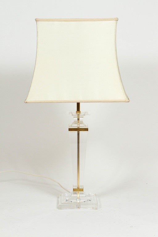 Lucite Empire Lamps