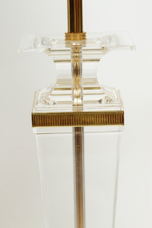 Lucite Empire Lamps For Sale 1