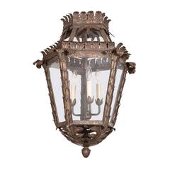 Antique Bronze Hanging Lantern