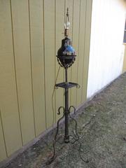 Early 20th Century Iron and Terra Cotta Floor Lamp