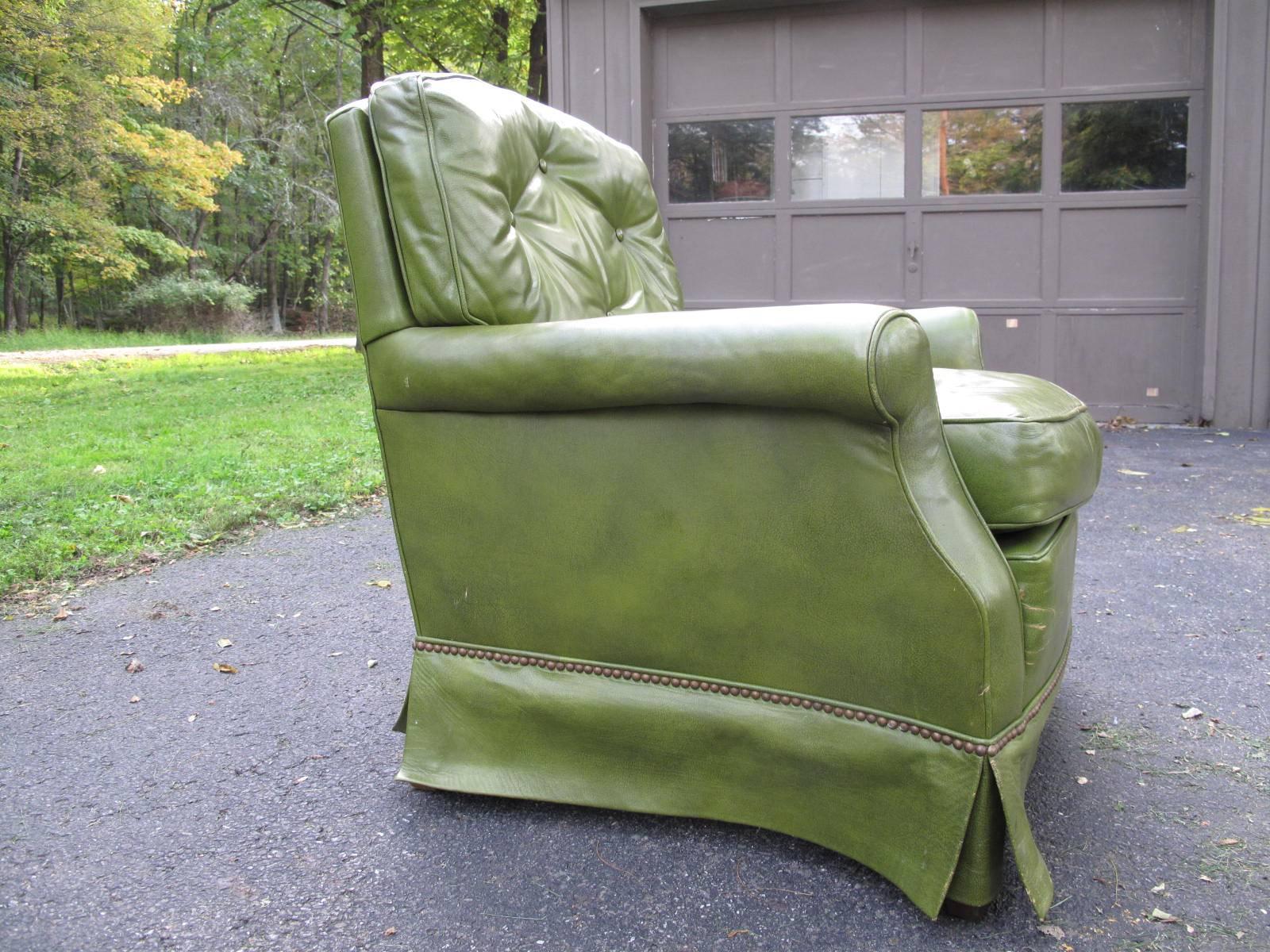 American Baker Leather Armchair, 1970s