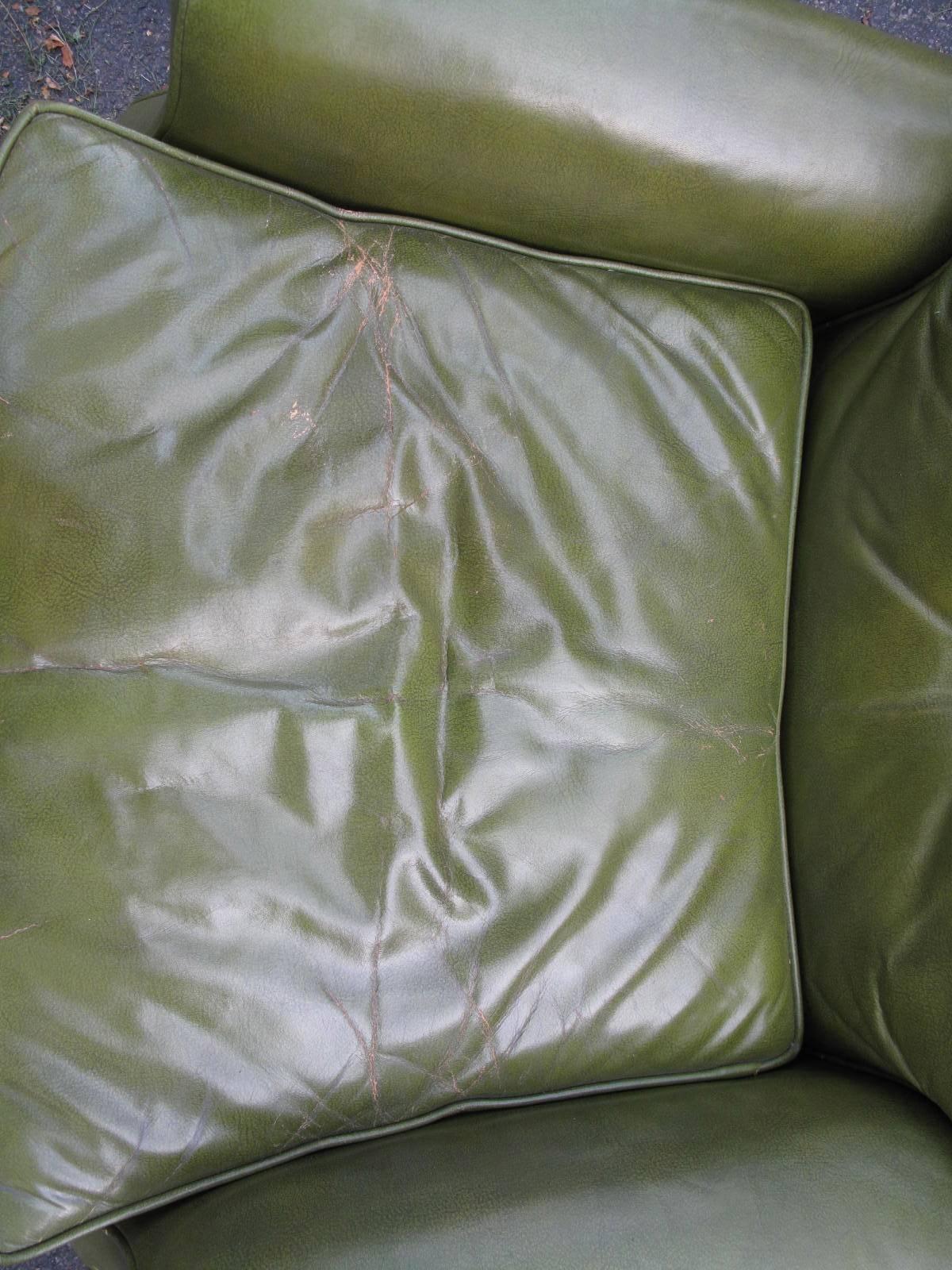 Baker Leather Armchair, 1970s In Good Condition In Brooklyn, NY
