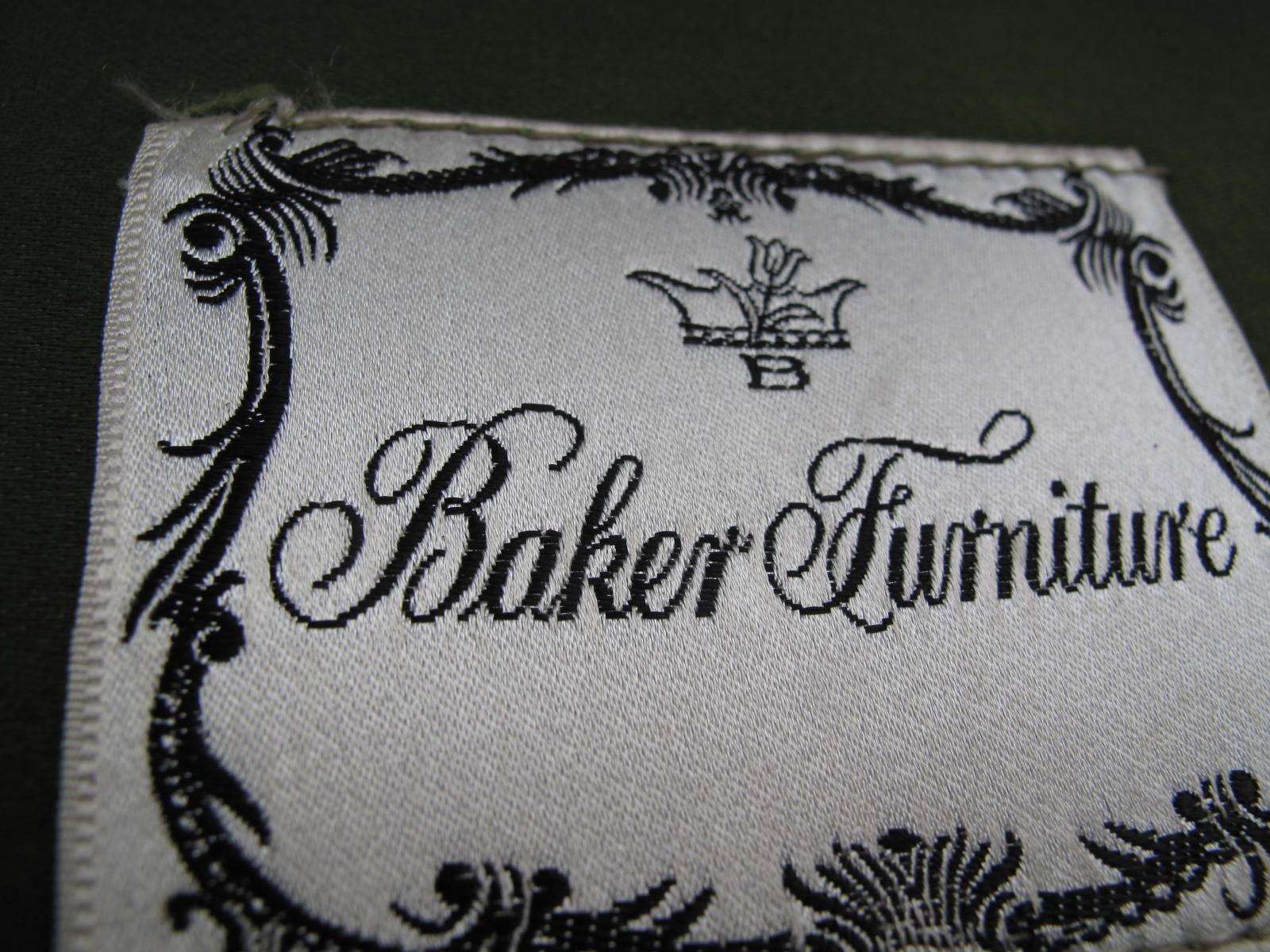Baker Leather Armchair, 1970s 1