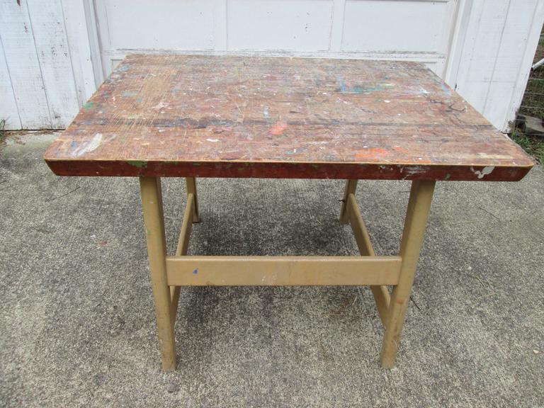 Butcher Block Art Studio Tables at 1stDibs