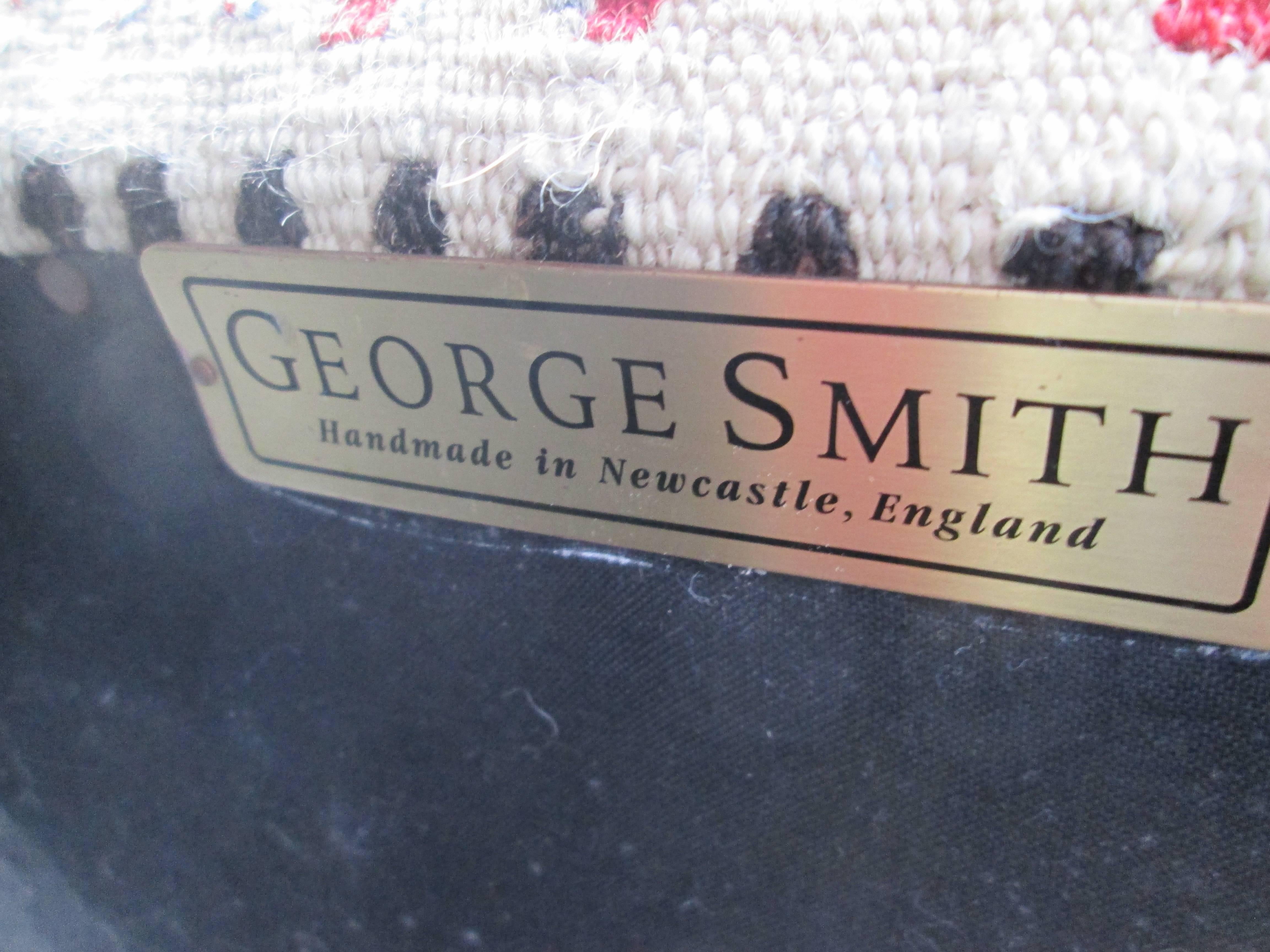 Two George Smith Kilim Armchairs 4