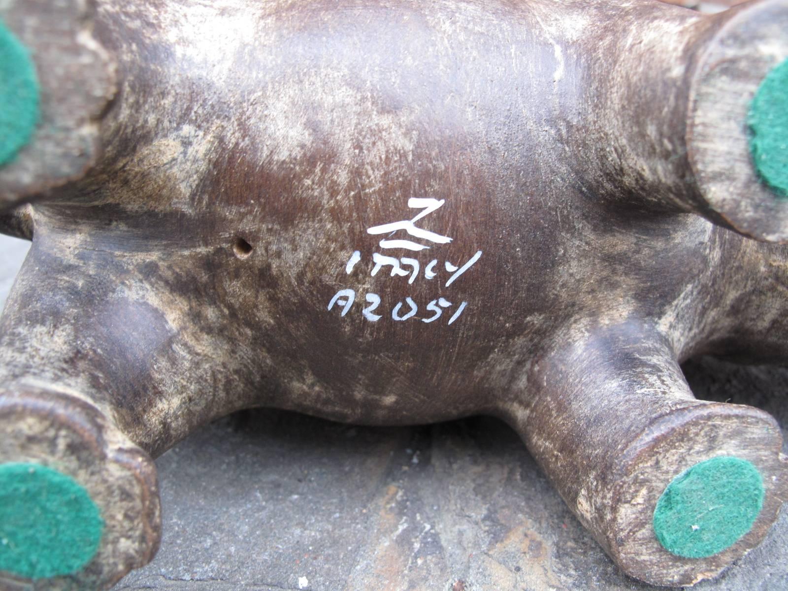 Pair of 20th Century Italian Ceramic Hippos 3