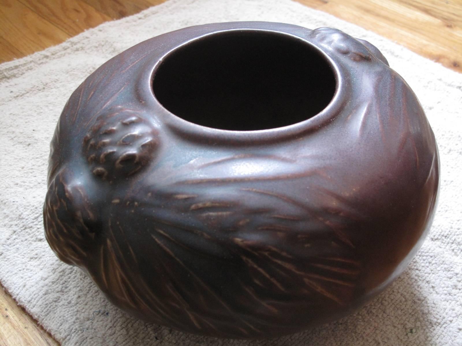 Arts and Crafts Van Briggle Plum Glaze Pot