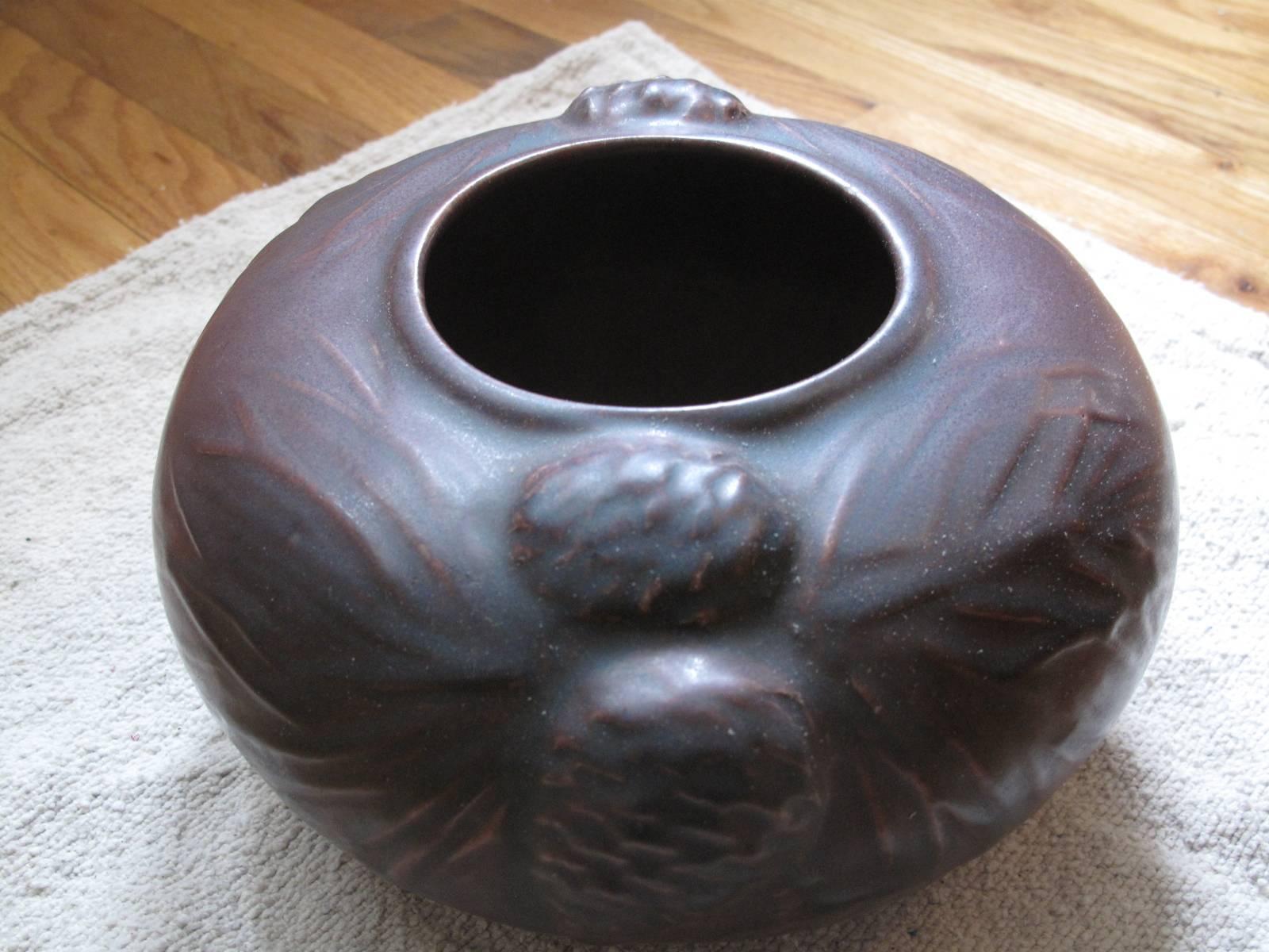 American Van Briggle Plum Glaze Pot