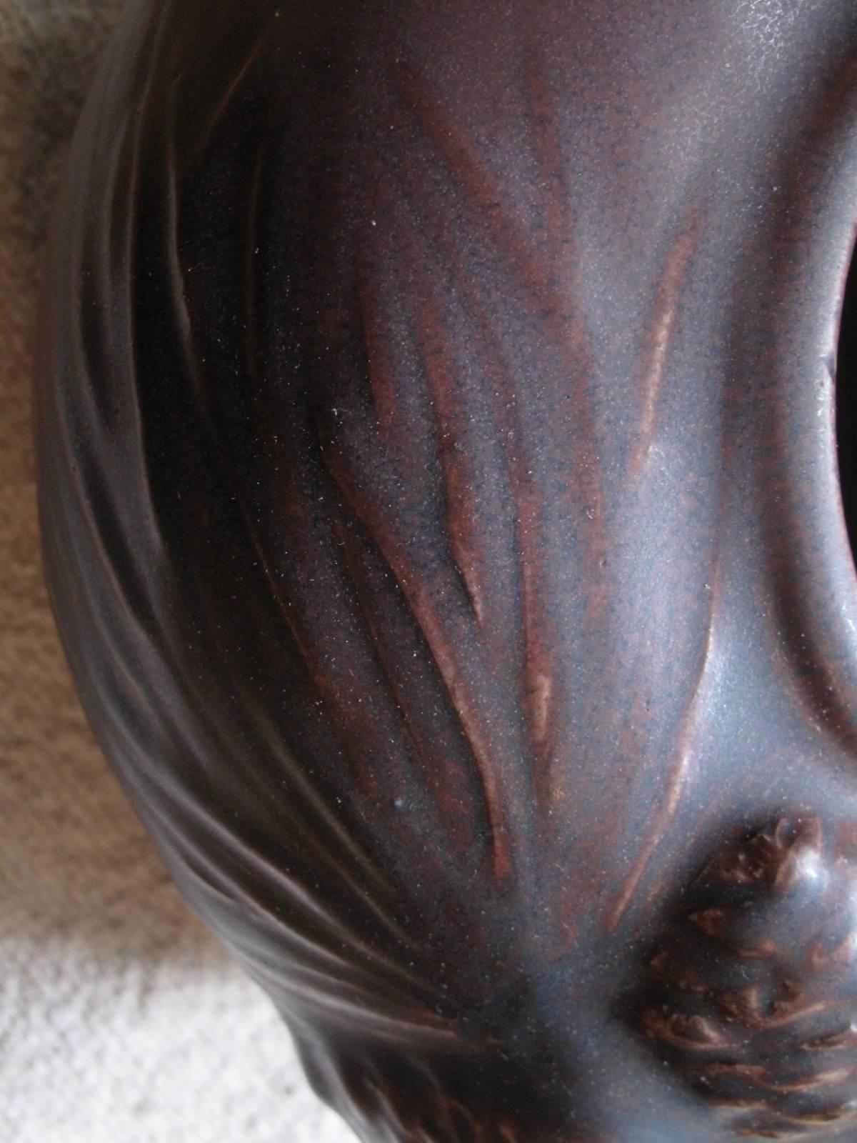 Van Briggle Plum Glaze Pot 1