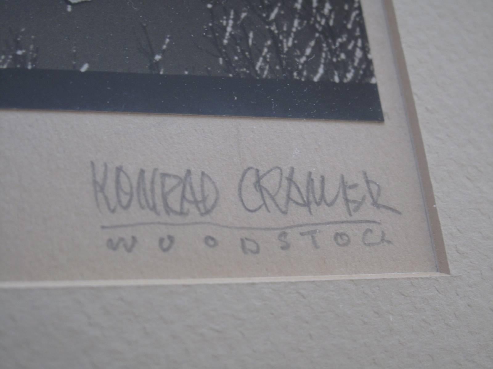 Signed Konrad Cramer Silver Gelatin Print In Good Condition For Sale In Brooklyn, NY