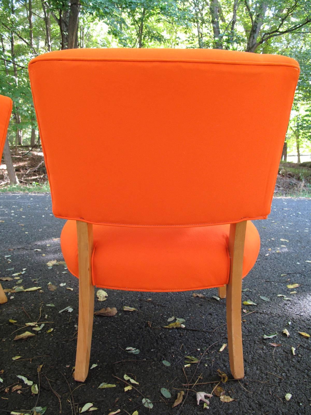 Mid-Century Modern 1950s American Slipper Chairs