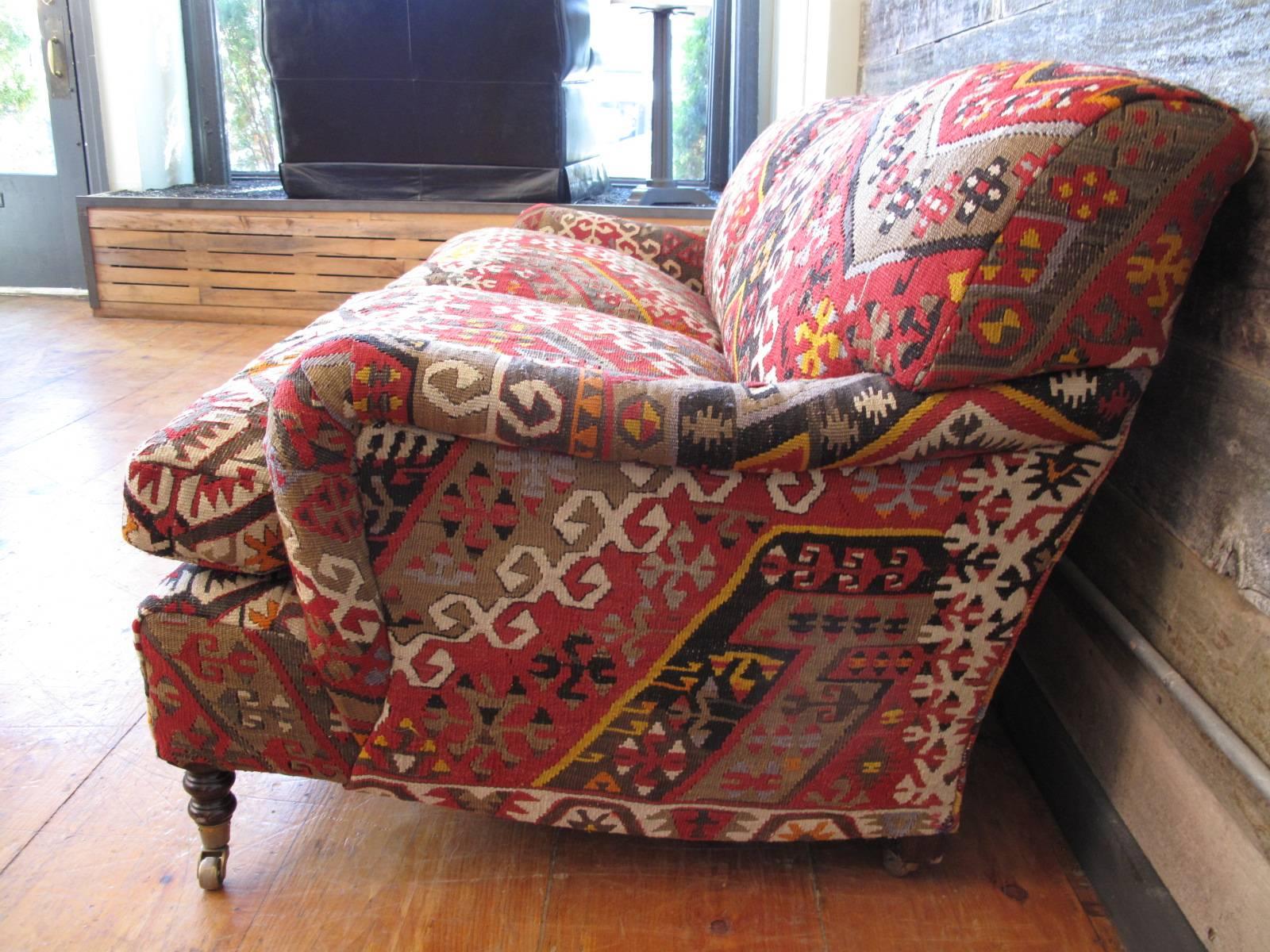 George Smith Kilim Sofa In Good Condition In Brooklyn, NY