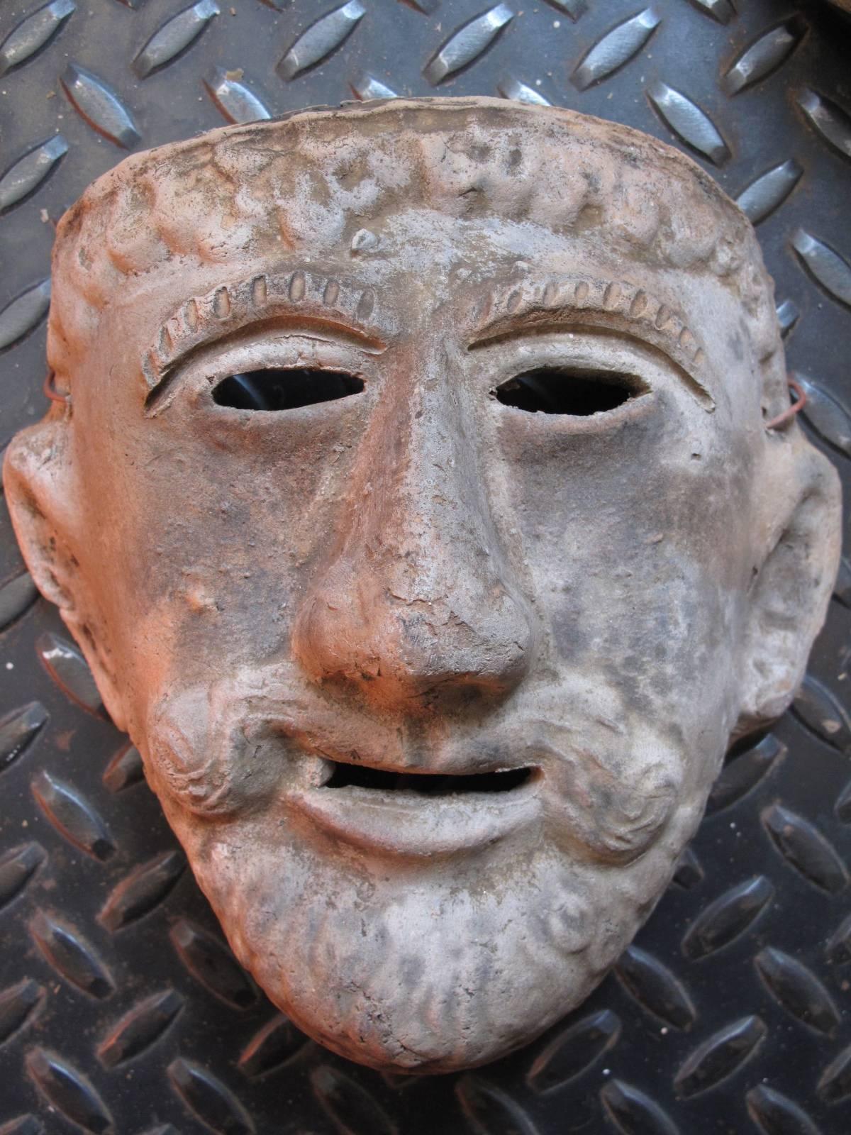 Collection of 20th Century Mexican Terra Cotta Masks 3