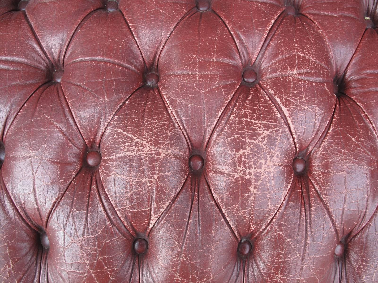 20th Century, Leather Chesterfield Sofa 1
