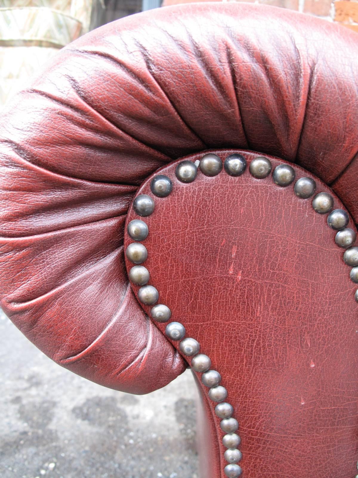 20th Century, Leather Chesterfield Sofa 2