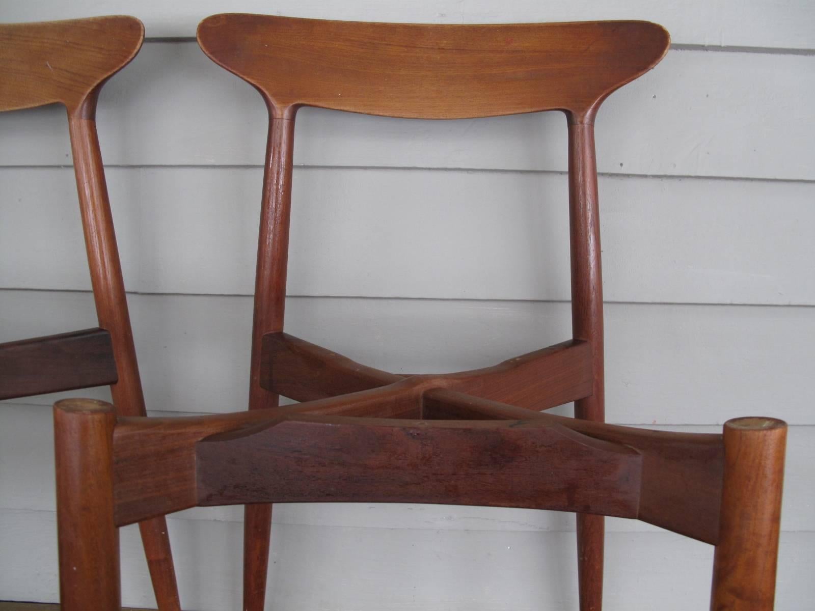 Four Scandinavian Chairs by Harry Ostergaard for Randers Mobelfabrik 4