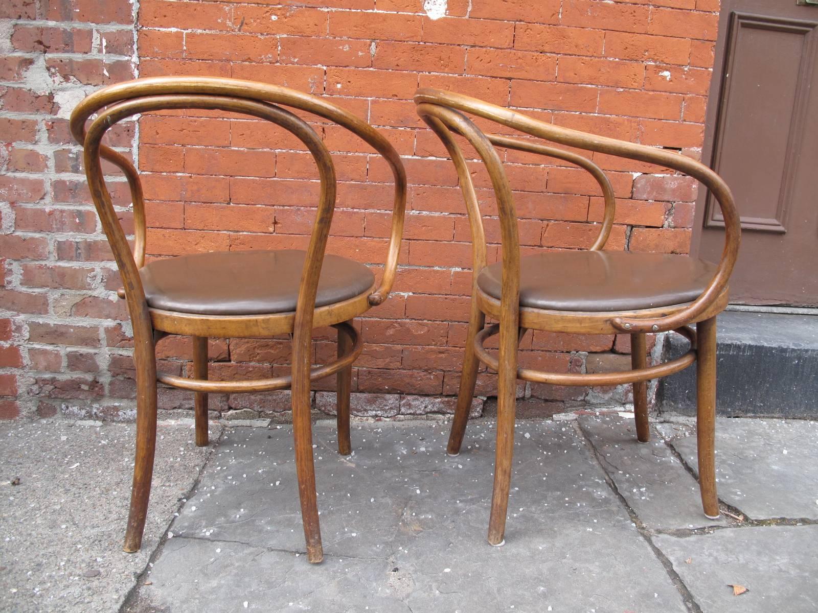 German Four Thonet 209 Chairs