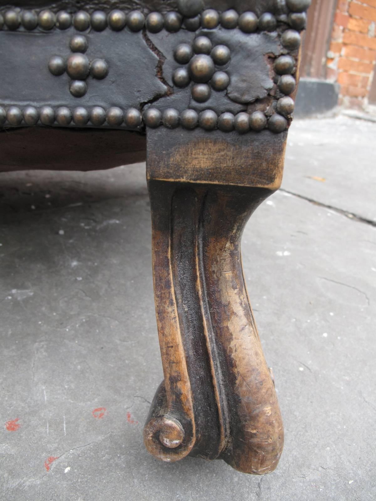 Grand English Leather Club Chair 3
