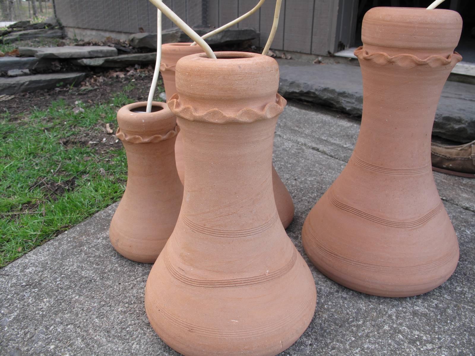 Terra Cotta Pendant, Timbrelites by Elie Eppstein 3