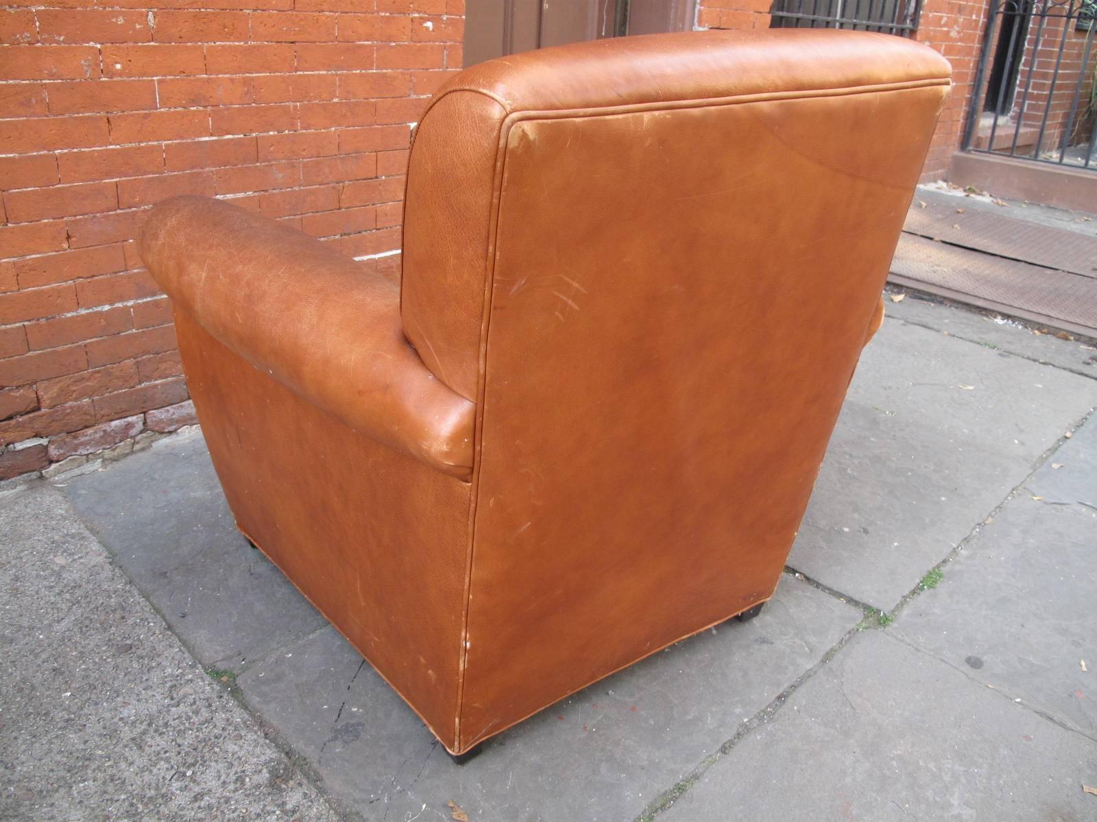 American Coach for Baker Leather Club Chair