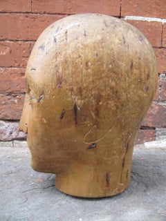 Hand-Carved Hat Display Mannequin