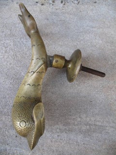 Maltese Brass Dolphin Door Knocker
