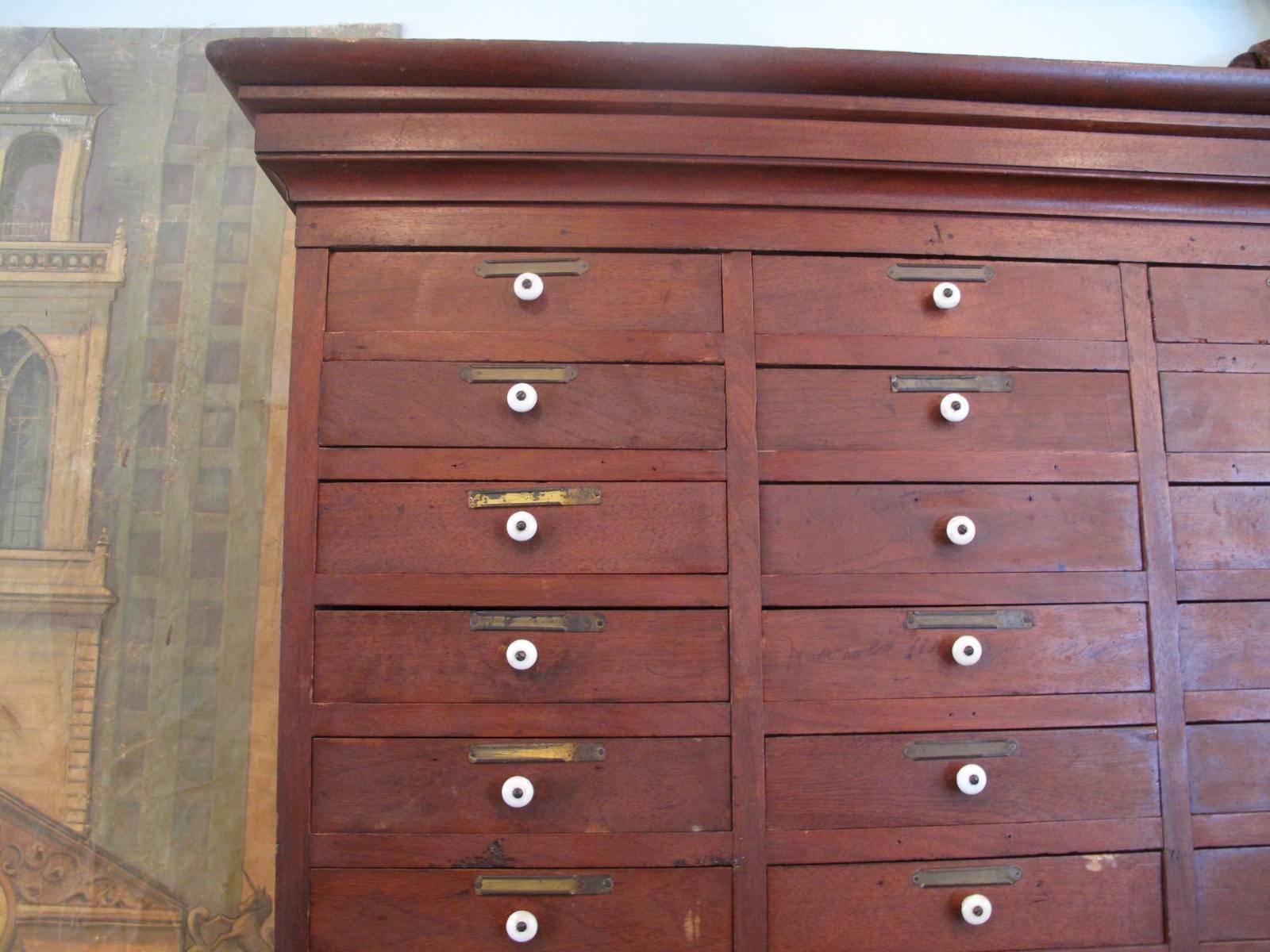 American Monumental Multi-Drawer Apothecary Cabinet