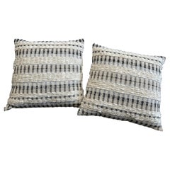 Pair of Tranquil Tones Handmade Pillows