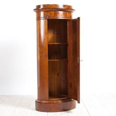 Danish Empire Pedestal Cabinet in Book-Matched Mahogany, c. 1830