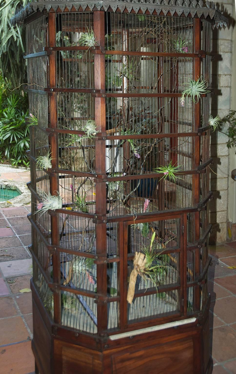 Belle Époque French Belle Epoch Aviary or Bird Cage, circa 1900