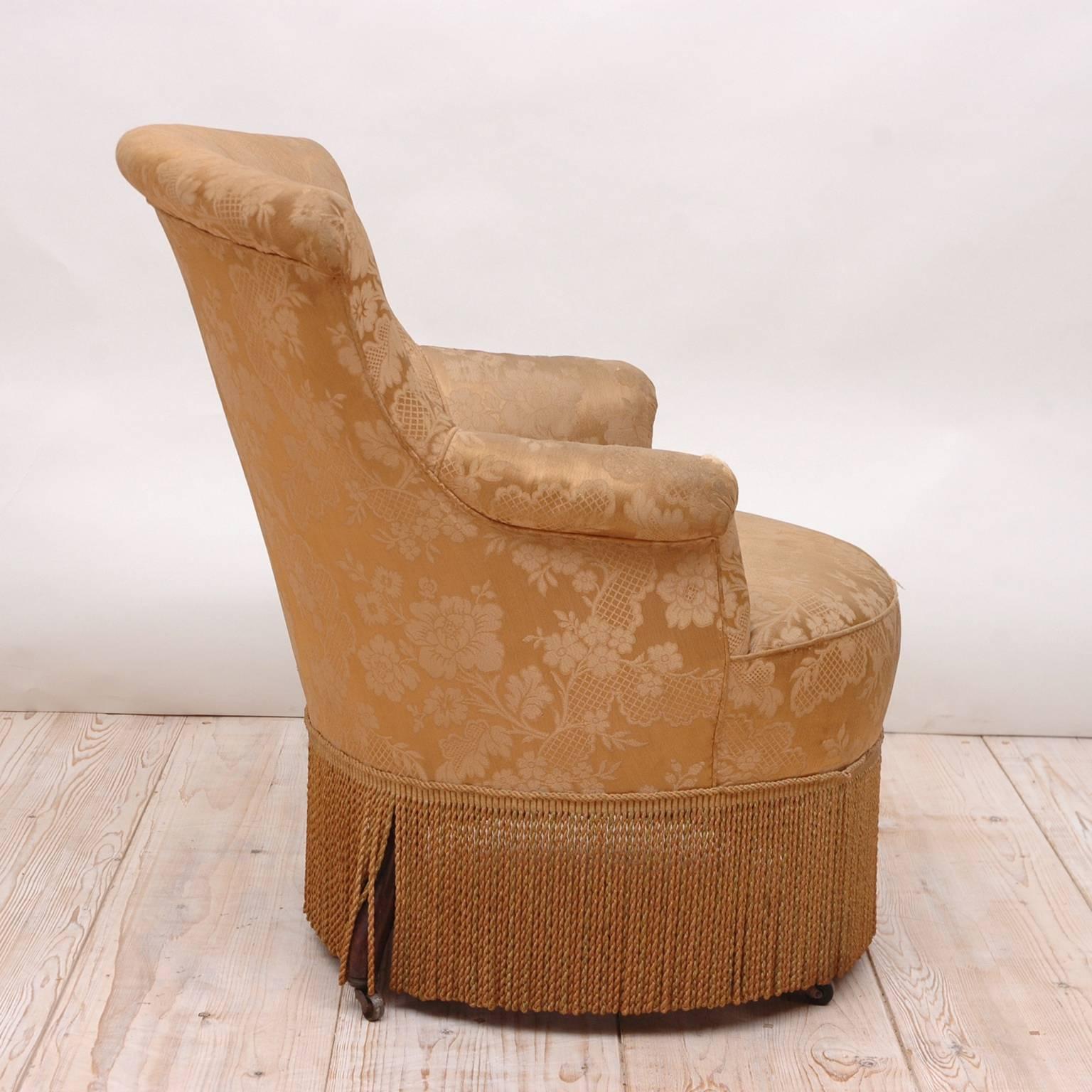 french slipper chair