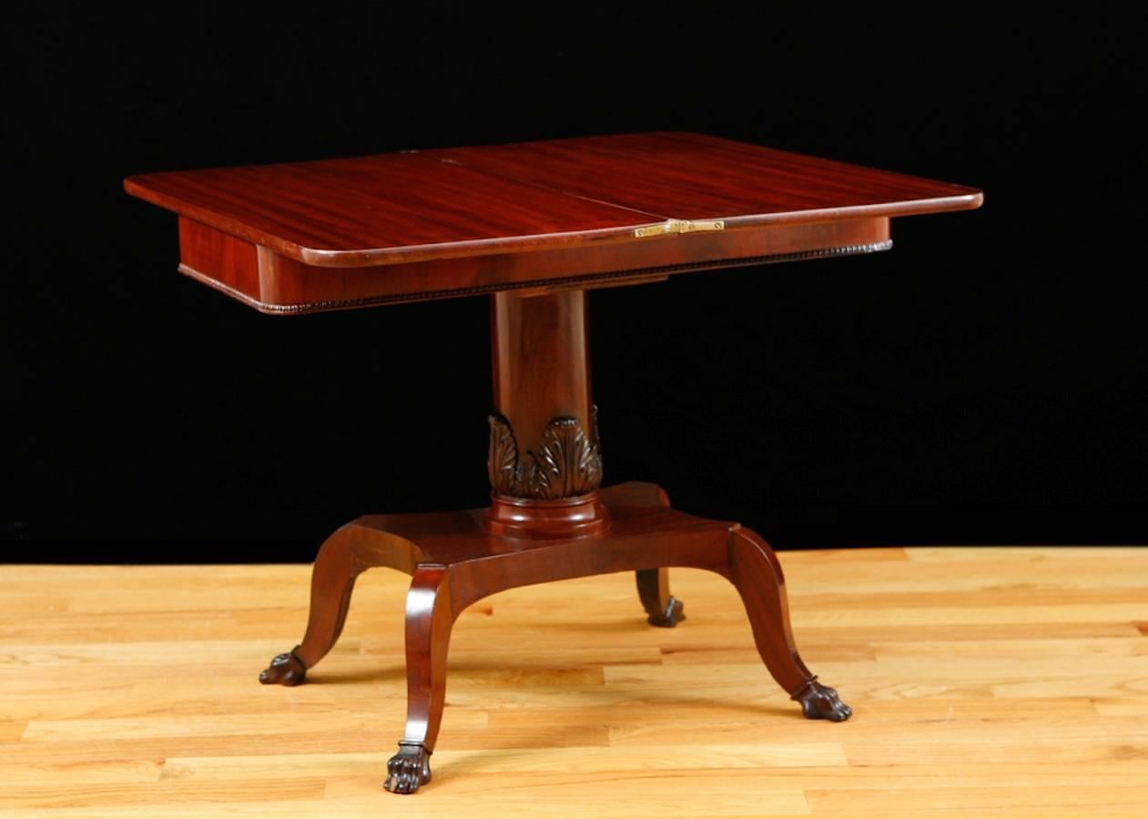 Neoclassical Northern European Games Table in Mahogany, circa 1830