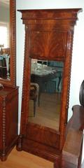 Tall Empire Mirror in Mahogany, France, circa 1820