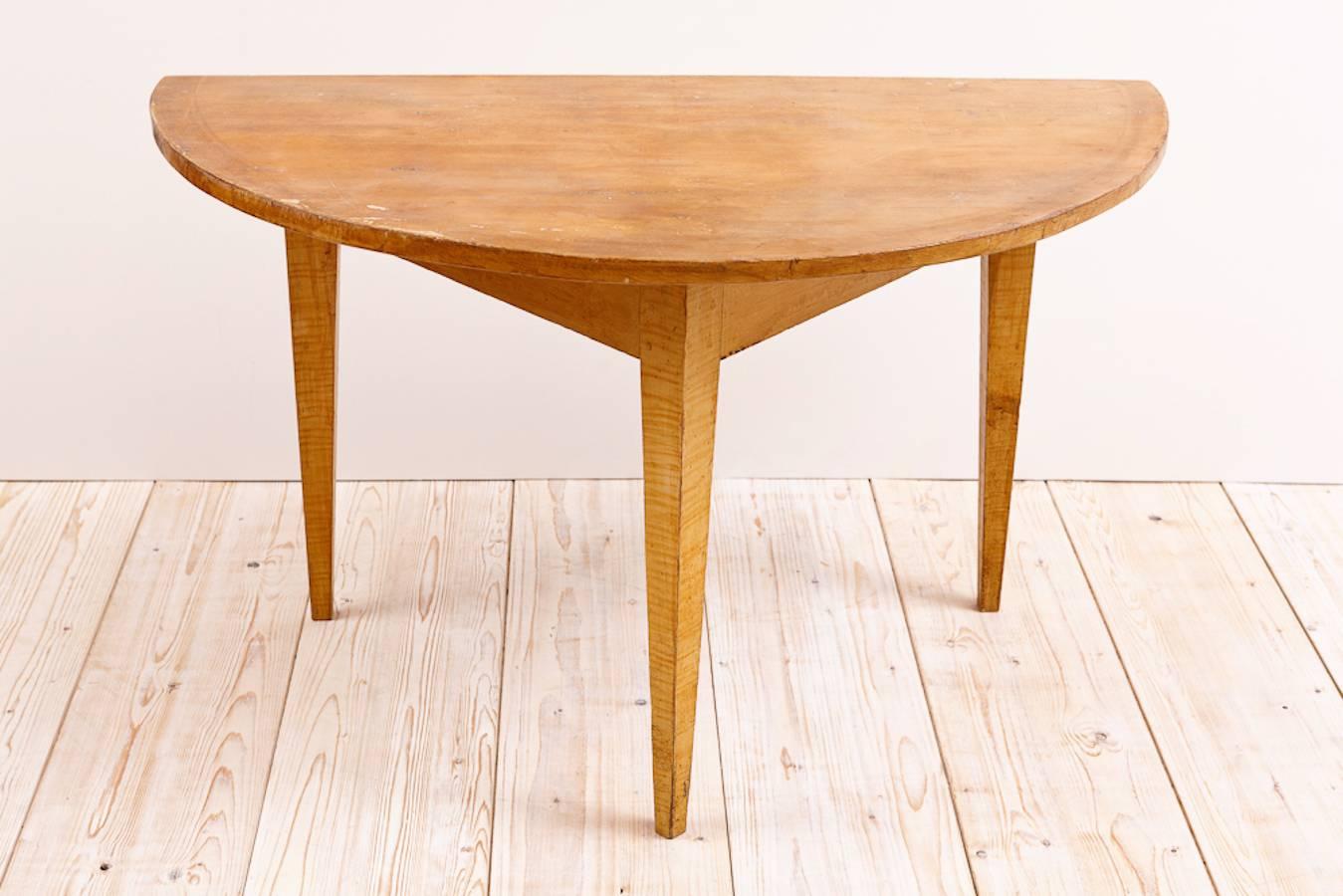 A pair of Gustavian tables with demilune top over square tapered legs in pine with original faux bois finish, Sweden, circa 1790. They make wonderful end tables, nightstands, or foyer tables!
Note: You should always request a shipping quote.
Quoted