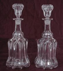 Pair of 18th Century English Port and Sherry Decanters