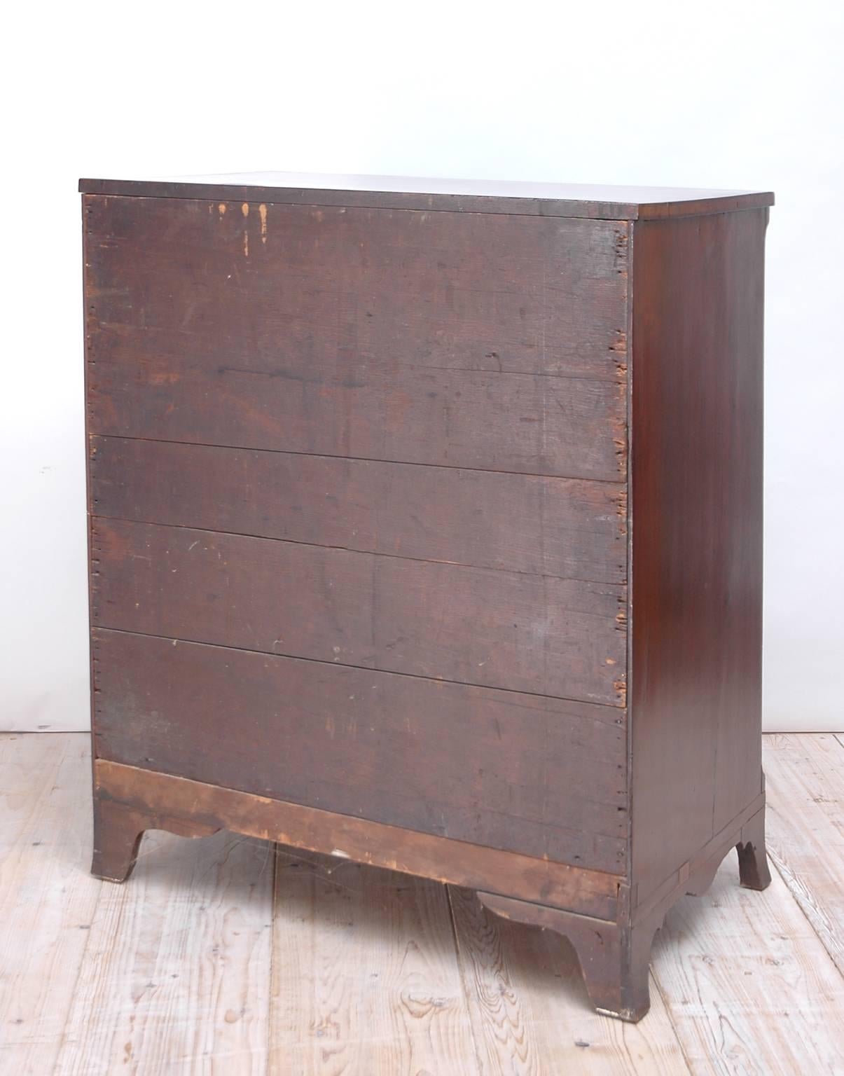 Cassettiera americana Hepplewhite o Bureau in mogano, circa 1800 in vendita 2