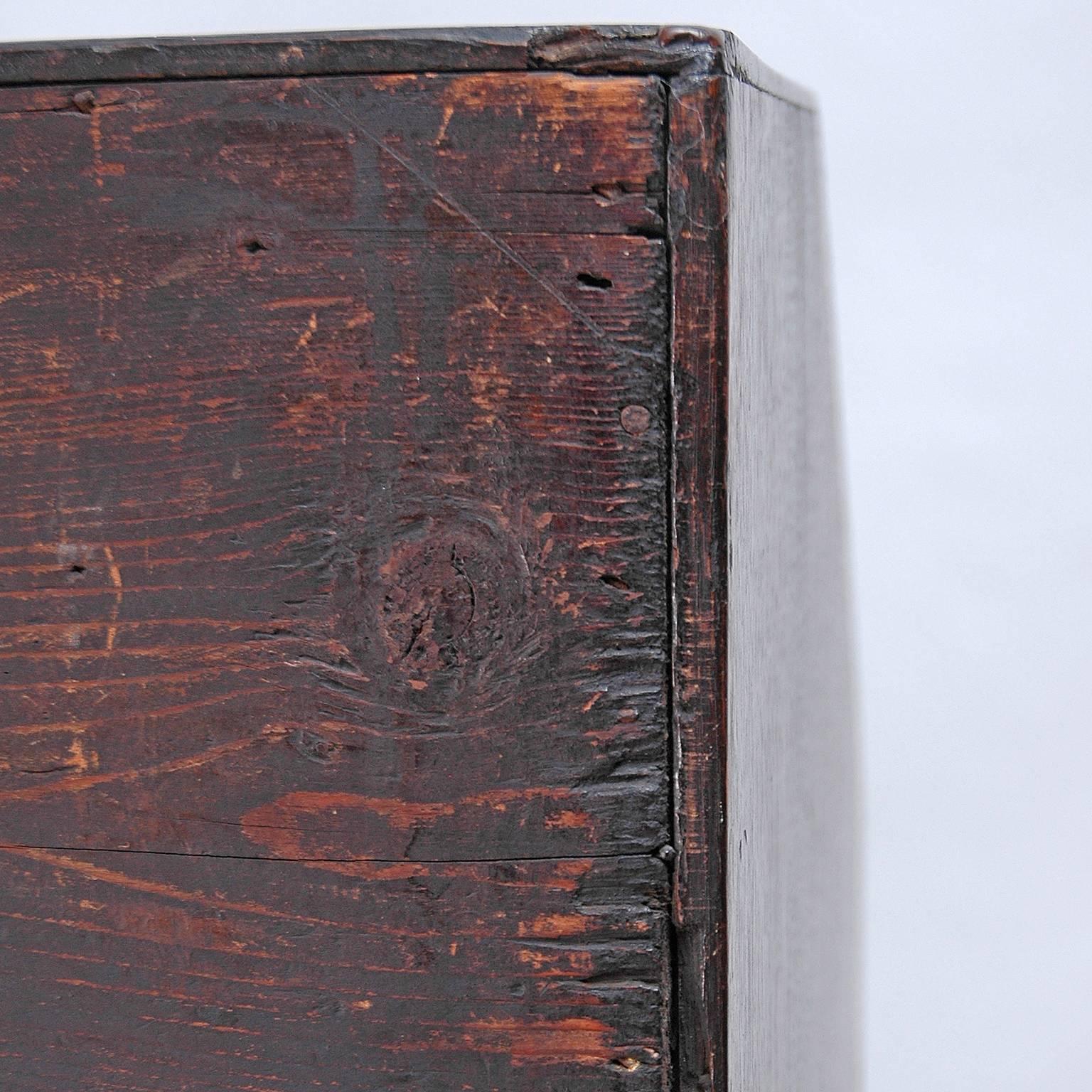 Georgian Fall-Front Secretary Desk in Carved Oak, England, circa 1800 For Sale 2