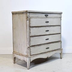Antique Painted Scandinavian Chest of Drawers, circa 1790