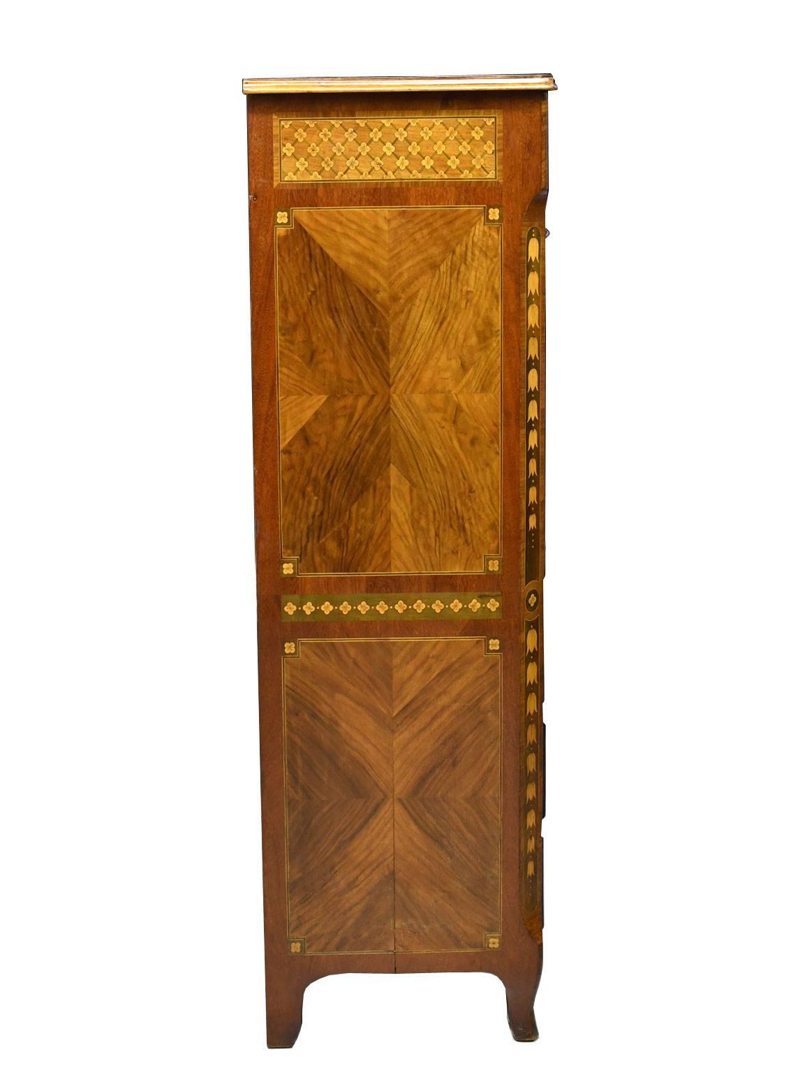 Spanish Charles IV Secretary with Contrasting Marquetry over Mahogany, c. 1800 2