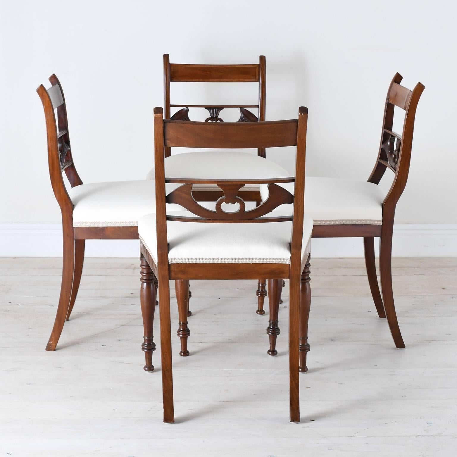 antique regency dining chairs