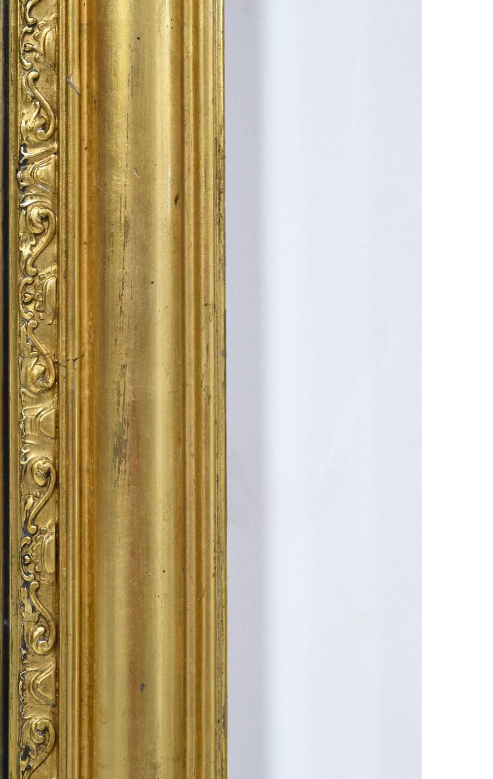 Pair of Colossal Scandinavian Empire-Style Giltwood Mirrors, circa 1880 In Good Condition In Miami, FL