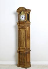 Tall French Louis XVI Long Case Clock w/ Walnut Case, circa 1790