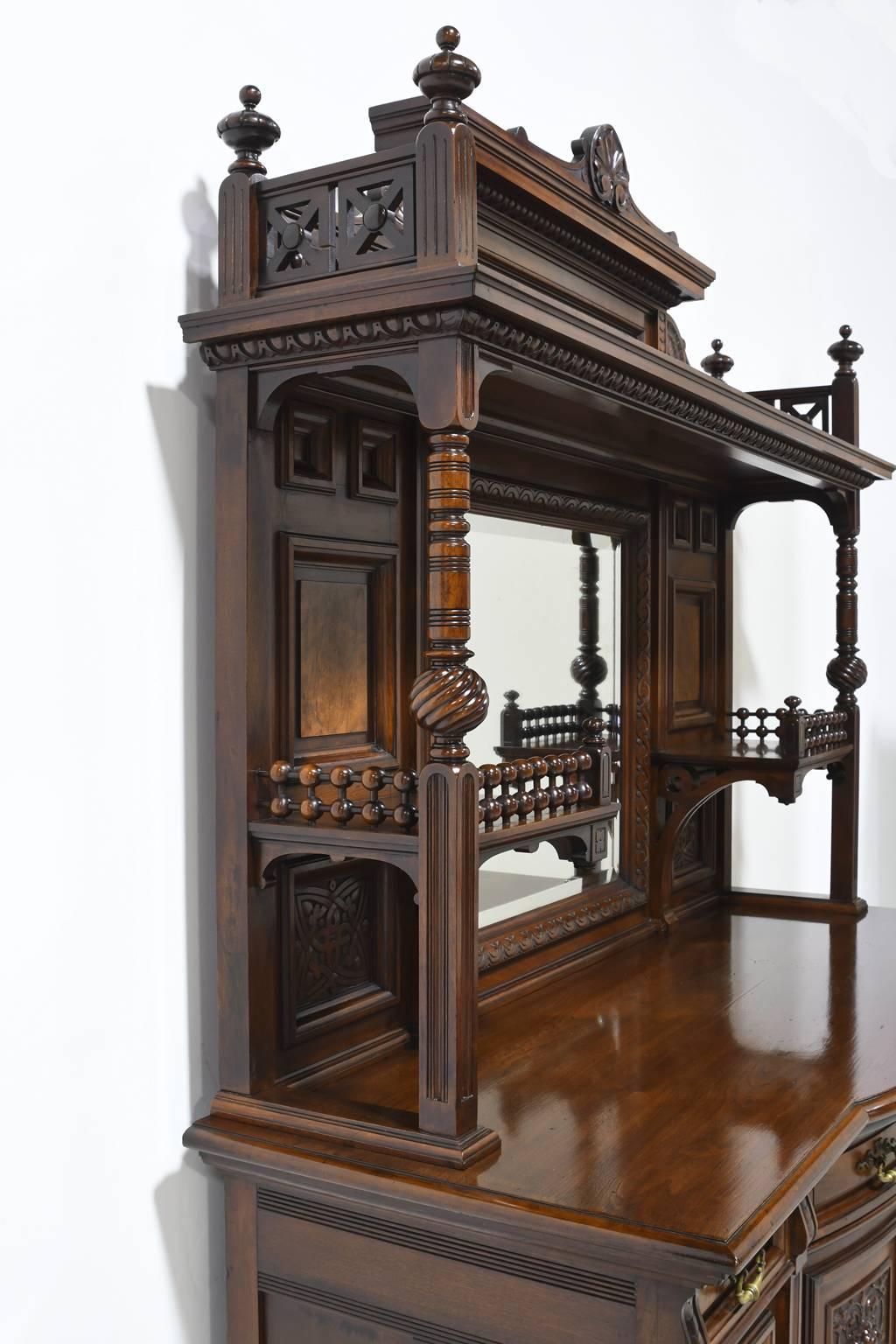 New York City Belle Époque Bar Cabinet from the American Golden Age, circa 1890 For Sale 1
