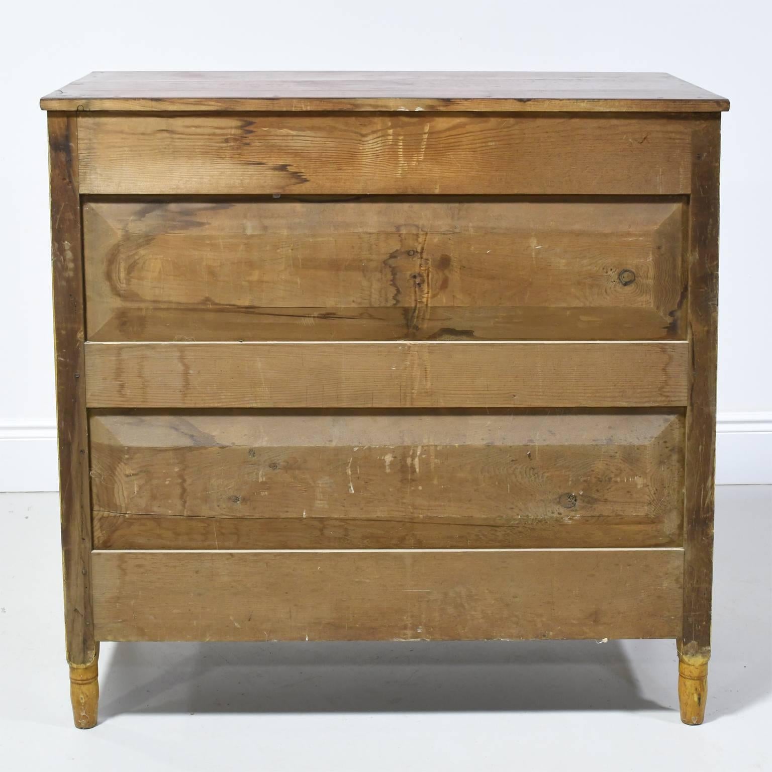 Wood Lancaster County American Empire Faux-Grained Chest of Drawers, circa 1830