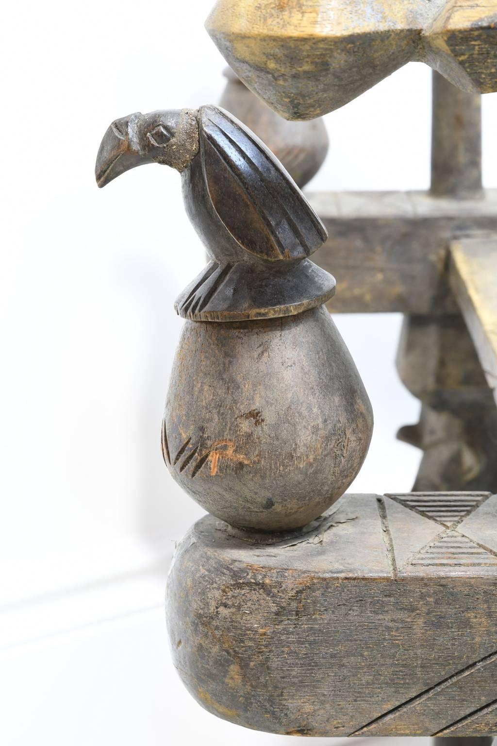 Ivorian Ceremonial Fertility Chair of the Senufo People, West Africa